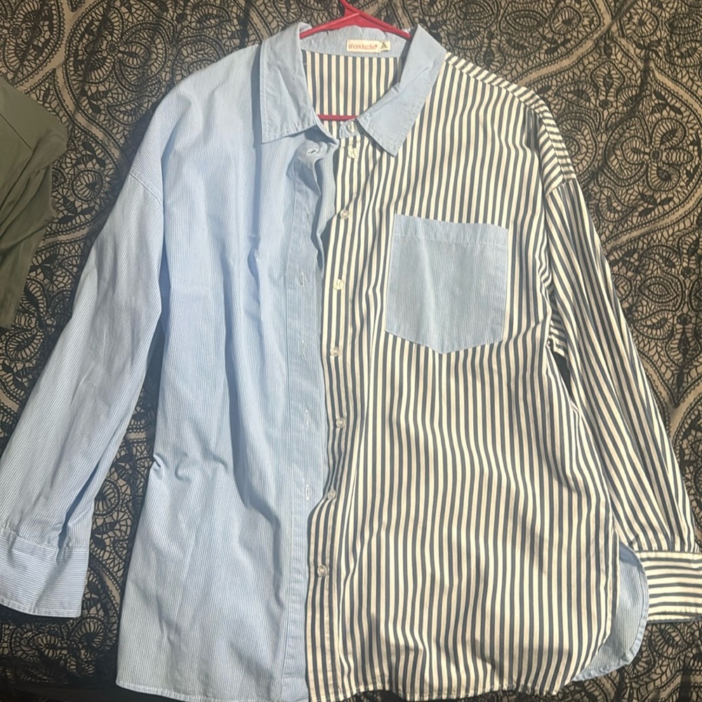 Women’s Collar long Sleeve button down shirt